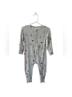 Bamboo Christmas Baby Sleeper Pajamas Holiday Family Matching Pjs Romper